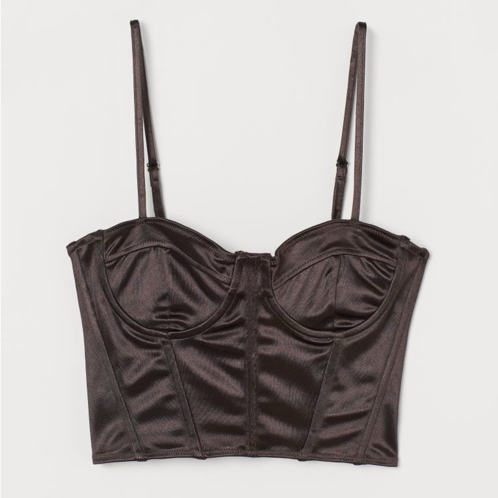 H&M Bustier Corset Crop Top